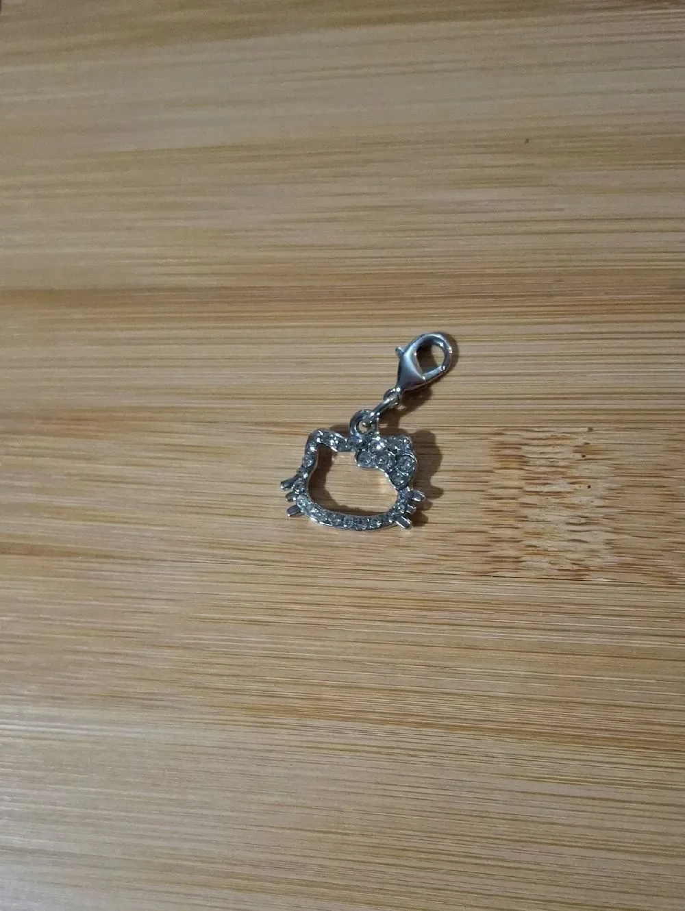 Hello Kitty Dangle With Rhinestones For Floating Lockets